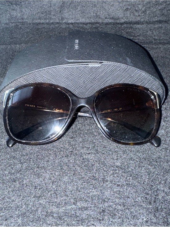 Prada 2AU-6E1 Tortoise Sunglasses 55-17 140 Polarized Prada PRZ Lenses w/ Case main image 6